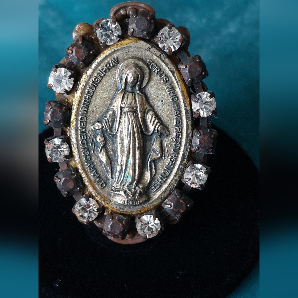 Vintage Virgin Of Guadalupe Ring